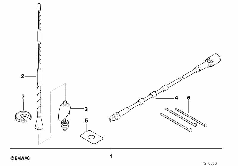 Na-inbouwset zijwandantenne