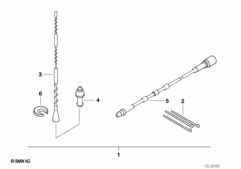 Na-inbouwset zijwandantenne