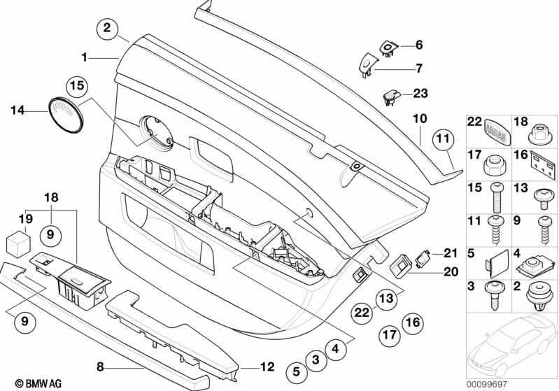 Portierbekleding achter-zij-airbag