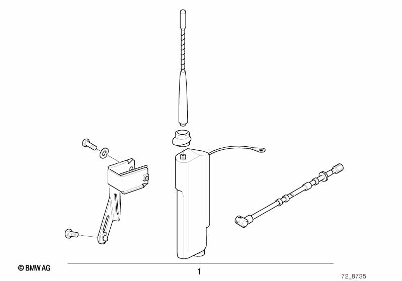 Korte staafantenne